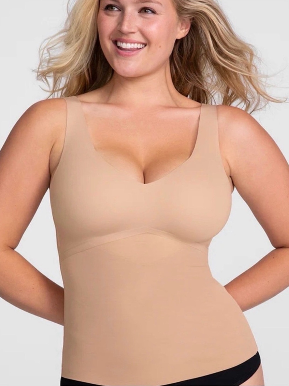 Honeylove NWT Liftwear Tank Women's Shape Wear Size Medium Beige Compression